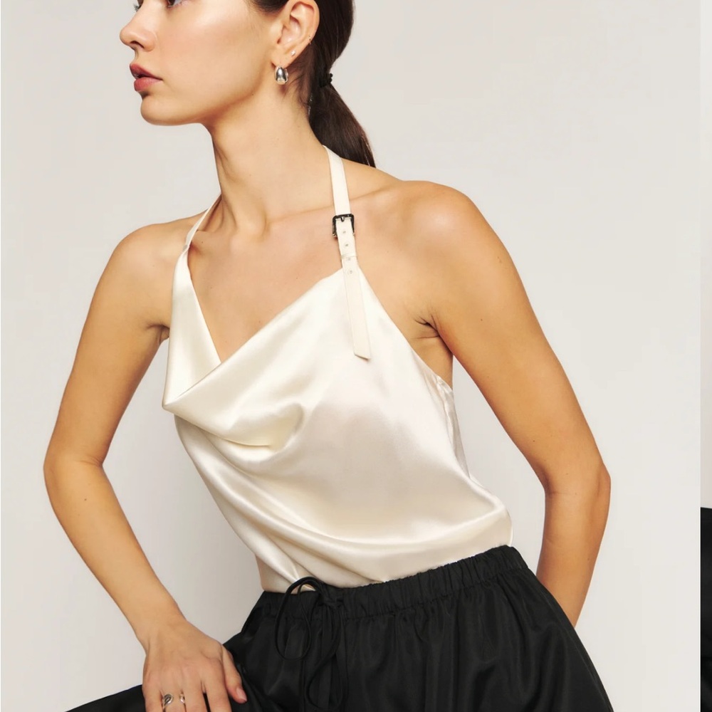 Reformation Maeve Silk Top